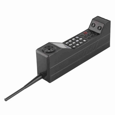 Brrnoo Fake Phone Handset, Retro 90s Mobile Phone Prop for 80s 90s Party Decor & Home Living Room Decor (Black)