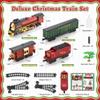 172Pcs Wooden Train Set for Toddlers & Train Set with Gift Case and Remote Control (Christmas Train) view 3