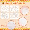12 Pack White Mexican Banners for Weddings, 216 FT Papel Picado Hanging Banner Decorations for Papel Picado Dia De Los Muertos, Cinco De Mayo, Mexicano Para Fiesta, Day of The Dead Decorations view 4
