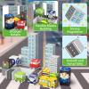 Gamcrown City Traffic Magnetic Blocks Set, 35PCS STEM Toys for Kids Ages 3-8, Travel Building Toys with Carrying Case, Child-Safe with Fully Encased Magnets, Christmas Birthday Gift for Toddlers view 3