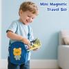 Gamcrown City Traffic Magnetic Blocks Set, 35PCS STEM Toys for Kids Ages 3-8, Travel Building Toys with Carrying Case, Child-Safe with Fully Encased Magnets, Christmas Birthday Gift for Toddlers view 4
