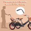 Kids Pedal Tricycle with Passenger Seat, 3-Wheel Outdoor Cruiser Bike, Front & Rear Baskets, Toddler Rickshaw Bike with Push Rod, Safe Single Brake Design view 2
