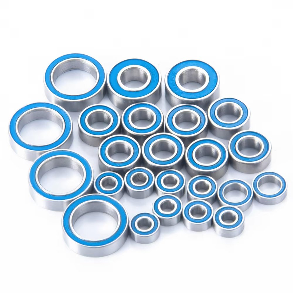 Rc Parts For Team Associated 1/10 24Pcs Ball Bearings Kit RC Crawler B6.1 Upgrade Accessories Replacement Parts