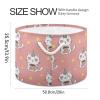 DOMIKING Large Storage Basket for Toys Cats Unicorn Pink Pattern Storage Bin Box Kids Laundry Hamper for Playroom Nursery Clothes Home Decor view 2