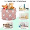 DOMIKING Large Storage Basket for Toys Cats Unicorn Pink Pattern Storage Bin Box Kids Laundry Hamper for Playroom Nursery Clothes Home Decor view 4