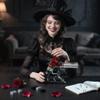 Audaxly Pirate Shipwreck & Gothic Rose Building Set, Dark Romantic Fusion of Blood Red Roses & Shipwreck Model with Treasure, Tabletop Display, Ideal Gift for Boys Aged 8+ and Gothic Art Devotees view 2