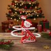 Christmas Santa Climbing Stairs Slide Toys, Animated Musical Gingerbread Ski Slope, Electric Santa Slide Track Climbing Toy, Xmas Stairs LED Light Music Motion Playset Home Decoraitons (Set A-3) view 3