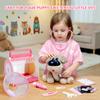 Interactive Vet Play Set, Toy Veterinarian Kit for Kids,Pretend Pet Doctor Set with Electronic Dog and Dress Up Costume Playset for Toddler Girls 3-5 Gifts view 3
