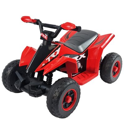 Kids 3-5 Years Electric Ride-on ATV - 6V4.5Ah Quad Bike with Soft Start (Safe), Wireless Connection & USB Port, Music & Lights, Forward, Reverse
