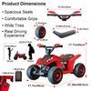 Kids 3-5 Years Electric Ride-on ATV - 6V4.5Ah Quad Bike with Soft Start (Safe), Wireless Connection & USB Port, Music & Lights, Forward, Reverse view 2
