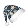Bnvmwe Christmas Winter Landscape Deer Children And Youth Christmas Hats, Holiday Hats, New Year'S Parties view 2