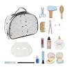 JunZheHub Wooden Makeup Toy Set Pretend Play Makeup Kit Role Playing Early Learing Hair Salon Girl Toys Play House Beauty Game Kids view 1