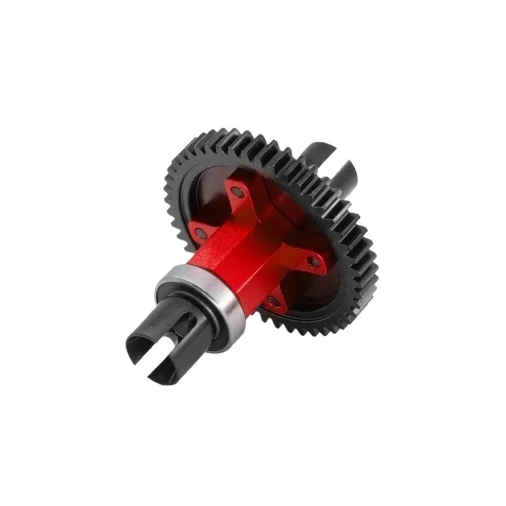 46T Spur Gear Assembled Center Diff Straight Shaft(Red)