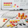 Ireer 48 Sets Magnetic Ten Frame Set, Math Counters Bulk for Classroom Early Math Manipulatives Kit for Home, Kindergarten and Elementary Teachers (Red and Yellow) view 3