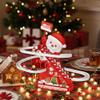 Christmas Santa Climbing Stairs Slide Toys, Animated Musical Gingerbread Ski Slope, Electric Santa Slide Track Climbing Toy, Xmas Stairs LED Light Music Motion Playset Home Decoraitons (Set B-5) view 2