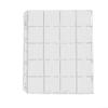 CashMuch Clear PVC Coin Holder Page with 20 Pockets for Coin Collection, 52X52Mm Inner Pocket Size, Fits Coins Up to 50Mm, 9-Hole Loose-Leaf Design(1PCS) view 1