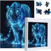 Tiger Wooden Puzzles Family Companionship Mind Completed Decompression for Adults Jigsaw 500 Pieces view 2