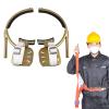 Adjustable Utility Pole Climbing Gear Kit | Steel Climbing Foot Buckles & Safety Belt for Linemen and Electricians | Portable Outdoor Climbing Equipment(17.7in/450mm) view 1