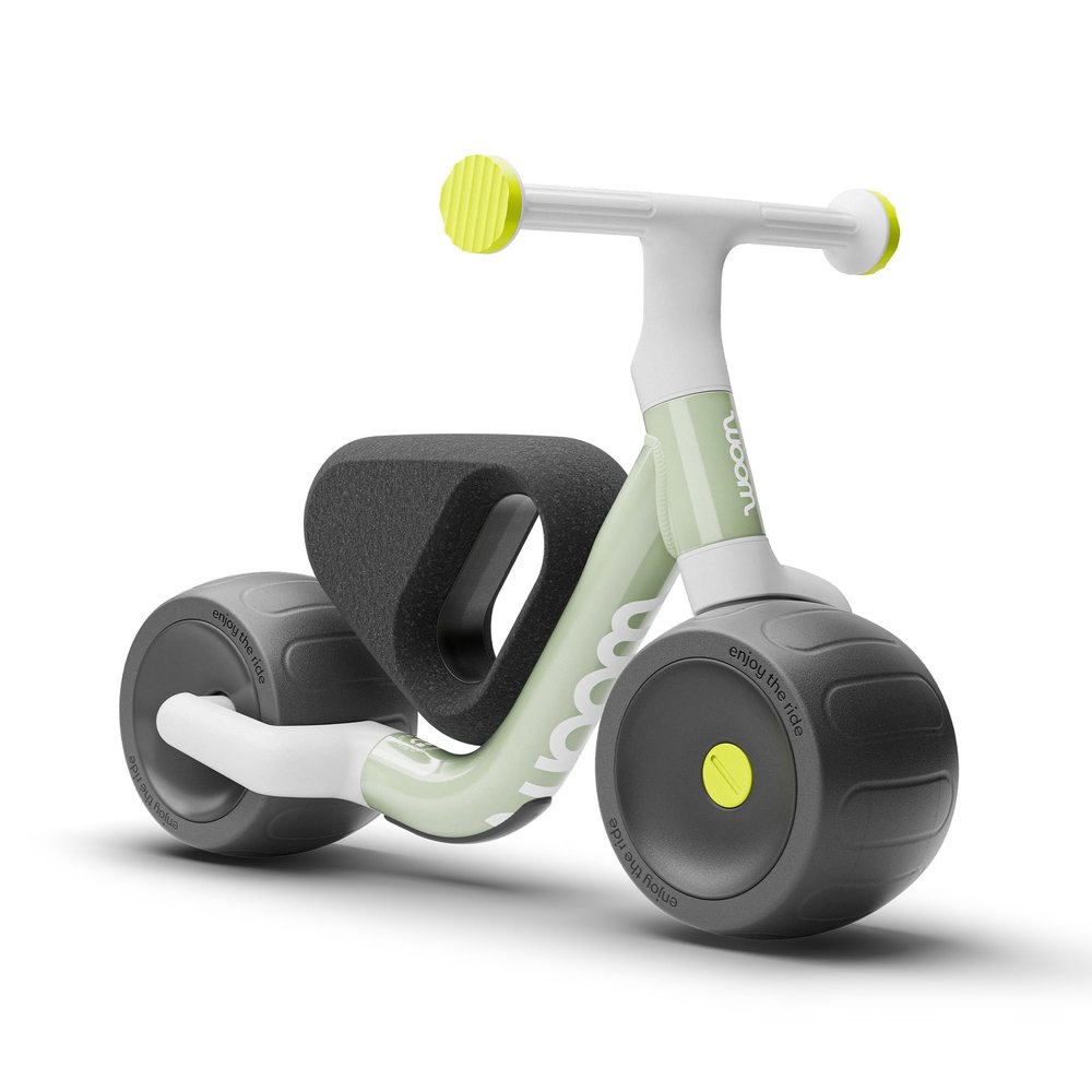 woom Wow Balance Bike, Lightweight Aluminum Toddler Walking Bike, No-Pedal First Bike for Babies & Toddlers as Young as 9 Months to 36 Months, Indoor/Outdoor - Soft Sprout