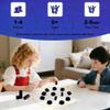 2026 Magnetic Chess Game with 20 Stones Portable Storage Bag, Magnet Chess Games Set for Teenagers Adults, Party Travel Family Games, Fun Tabletop Multiplayer Board Game, Black view 4