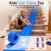 Flexible Race Track for Kids Age 3+, 15 Ft Blue Car Track with Suction Cup view 2
