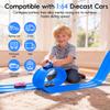 Flexible Race Track for Kids Age 3+, 15 Ft Blue Car Track with Suction Cup view 3