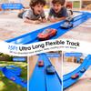 Flexible Race Track for Kids Age 3+, 15 Ft Blue Car Track with Suction Cup view 4