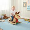 Rocking Horse, Kids Rocking Horse with Lullaby Song and Safety Belt, CPC Certified, Soft Plush Fabric, Moose view 1