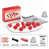 2026 Magnetic Chess Game with 20 Stones Portable Storage Bag, Magnet Chess Games Set for Teenagers Adults, Party Travel Family Games, Fun Tabletop Multiplayer Board Game, Red view 2