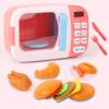 Yunir Electronic Microwave Play Set Cool Music Simulation Cooking Model Toy Turnable Tray for Children (Pink) view 4