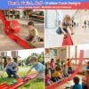 Zyllver 3-Lane Flexible Race Car Track for Kids - 16.4 Ft Race Track Toy with Strong Suction Cups, Roll-Up Portable DIY Racetrack Compatible with 1/64 Diecast Cars view 3