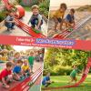 Zyllver 3-Lane Flexible Race Car Track for Kids - 16.4 Ft Race Track Toy with Strong Suction Cups, Roll-Up Portable DIY Racetrack Compatible with 1/64 Diecast Cars view 4