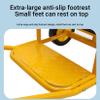 Yellow,Double Seated Kids Pull Wagon, Outdoor Play Cart for Two Children with 220LBS Capacity, Soft Padded Seat for Kindergarten & Backyard Fun view 3