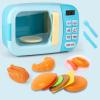 Yunir Electronic Microwave Play Set Cool Music Simulation Cooking Model Toy Turnable Tray for Children (Blue) view 2