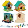 Liliful 16 Pack Birdhouse Crafts for Kids, Wooden Creative DIY Bird House Kits Arts and Crafts Set for Kids and Adults, Spring Birthday Gifts for Toddlers Ages (Seasonal Style) view 1