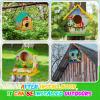 Liliful 16 Pack Birdhouse Crafts for Kids, Wooden Creative DIY Bird House Kits Arts and Crafts Set for Kids and Adults, Spring Birthday Gifts for Toddlers Ages (Seasonal Style) view 4