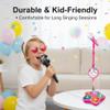 The All in One Microphone Toy, Kids Star Karaoke Machine with Adjustable Stand, Built-in Music, Colorful Lights, Echo Effects, Childrens Singing Machine for Christmas Birthday Gift (2Pcs, A) view 2