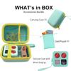 Yoto Mini 3-in-1 Accessories Set, Hard Carrying Case with Silicone Cover and Card Pouch, Protective Travel Carrier for Kids, Magic Mint view 2