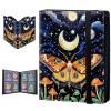 Trading Card Binder with 4 Pocket Pages Album Display Holder 240 Cards Double-Sided Sleeves for Standard Size Cards - Butterfly Moon Galaxy view 1