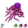 3D Printed Articulated Jellyfish Fidget, Jellyfish Toy, Jellyfish Decor, Fidget Spinner, Articulated Jellyfish Spinner, 3D Flexible Tentacle Fidget Toy for Office (B Set, Standard) view 1