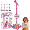 The All-in-One Microphone Toy, New Karaoke Microphone Toy with Adjustable Stand and Colorful Led Lights, Childrens Singing Toys Microphones with Echo for Little Singers (Pink) view 1