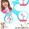 The All-in-One Microphone Toy, New Karaoke Microphone Toy with Adjustable Stand and Colorful Led Lights, Childrens Singing Toys Microphones with Echo for Little Singers (Pink) view 3