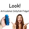 3D Printed Articulated Jellyfish Fidget, Jellyfish Toy, Jellyfish Decor, Fidget Spinner, Articulated Jellyfish Spinner, 3D Flexible Tentacle Fidget Toy for Office (A Set, Standard) view 2
