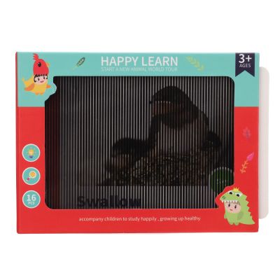 3D Dynamic Raster Flash Cards Colorful Educational Animal Learning Toys for Kids Early Education Plastic Material 17pcs Set