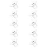 10pc Upgraded 13/15/17/19/21mm Flange Inserts with Pull Tab and Triangle-Cut Design, Improves Fit and Comfort for Breast Pumping, for Momcozy/Medela/Spectra/Eufy/Lansinoh/Elvie/NCVI/Paruu Breast Pump view 1