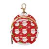 xigua Christmas Santa Claus Round Pacifier Storage Case with Zipper, Portable Pacifier Case for Travel, Diaper Bag & Purse, Pacifier Container for Baby Boys & Girls view 1