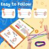 Kasfalci String Game Book Kit - Gifts for 8 9 10 11 12 Year Old Girl - Classic Finger String Figures Toy - Travel Toys for Boys Girls Ages 6-12 view 3