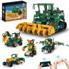 5 in 1 STEM Robot Toys Building Kits for Kids Ages 6-14, App & Remote Control STEM Harvester/Plowing Cart/Water Truck Robot Building Set, Programmable Transformers RC Robotics Gifts for Kids Boys view 1