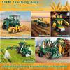 5 in 1 STEM Robot Toys Building Kits for Kids Ages 6-14, App & Remote Control STEM Harvester/Plowing Cart/Water Truck Robot Building Set, Programmable Transformers RC Robotics Gifts for Kids Boys view 2