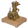 1.85CC Mini Retro Horizontal Single-Cylinder Steam Engine Model Kits, Double-Acting Mill Steam Engine Model Toy Gift for Physical Experiment Display & Desk Decor view 1
